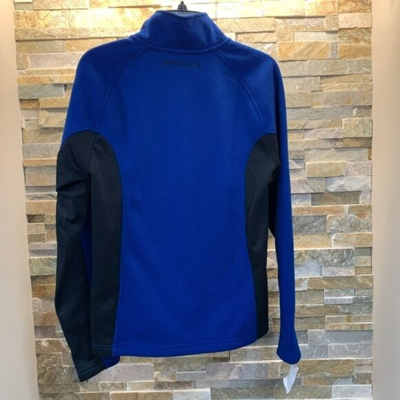 Spyder Men's 1/4 Zip Blue Jacket - Picture 4 of 6
